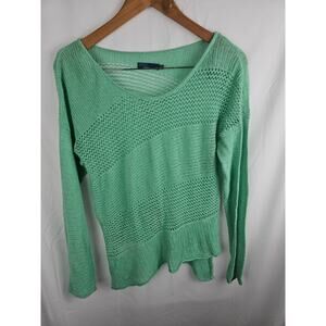 Prana Womens Size Small Pullover Knit Sweater Mint Green Liana Bora Bay